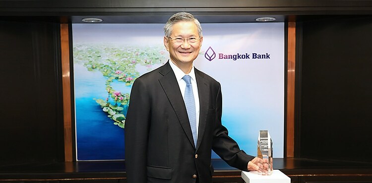 Chartsiri Sophonpanich received two awards from The Asian Banker  for leading the business to...