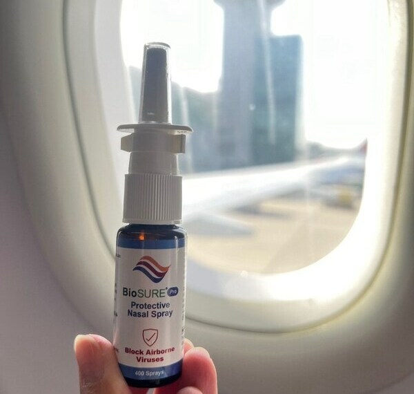 BioSURE Pro Protective Nasal Spray is lightweight and convenient for travel