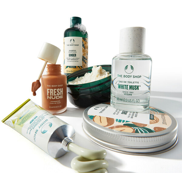 100% of The Body Shop’s product formulations have been certified as Vegan by The Vegan Society