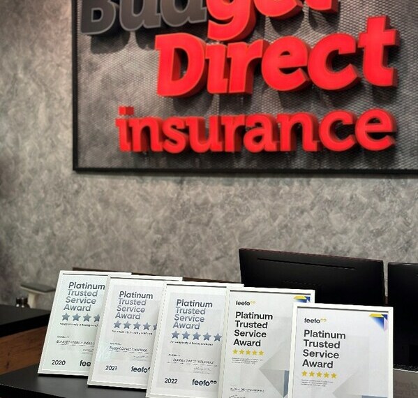 Budget Direct Insurance receives independent Feefo Platinum Trusted Service Award for outstanding customer service five years in a row.