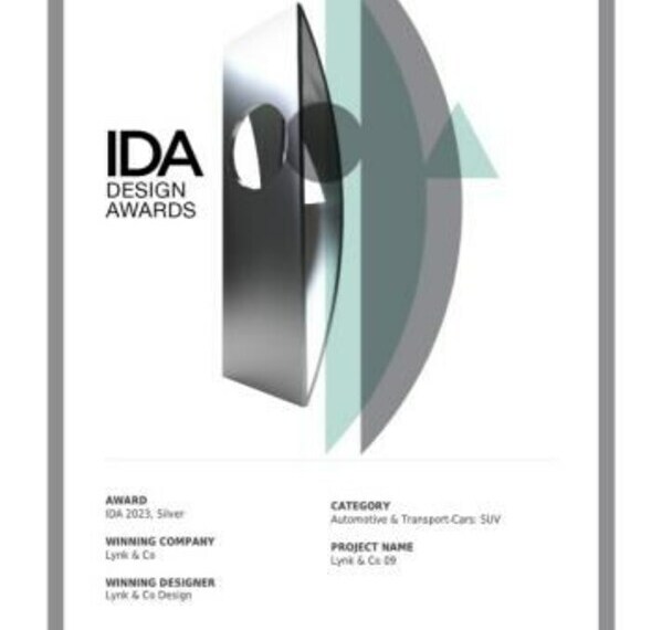 Lynk & Co Wins Top Honors in the International Design Award 2023