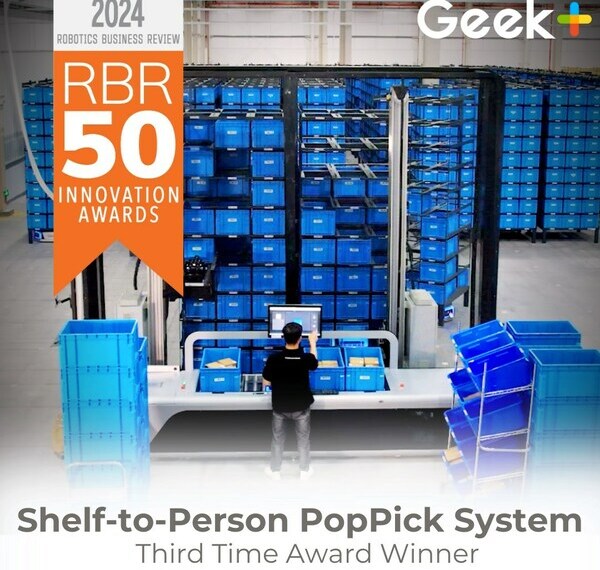 Geekplus has won its third RBR50 award.