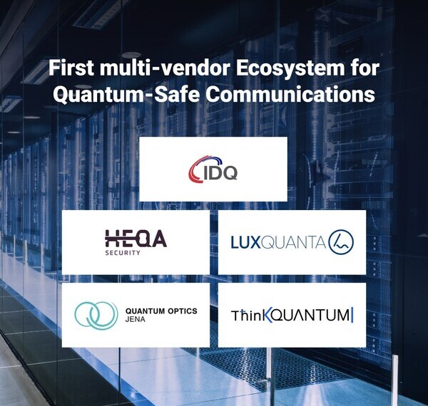 ID Quantique launches a quantum-safe communication ecosystem to facilitate the adoption of Quan-tum networks, with HEQA Security, LuxQuanta, Quantum Optics Jena and ThinkQuantum