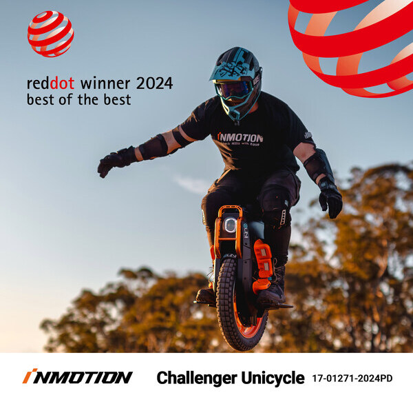 INMOTION Challenger Electric Unicycle Wins Prestigious Red Dot Award