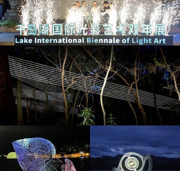 China's first aquatic biennial exhibition with the art of light as its medium cohosted by China Academy of Art opens