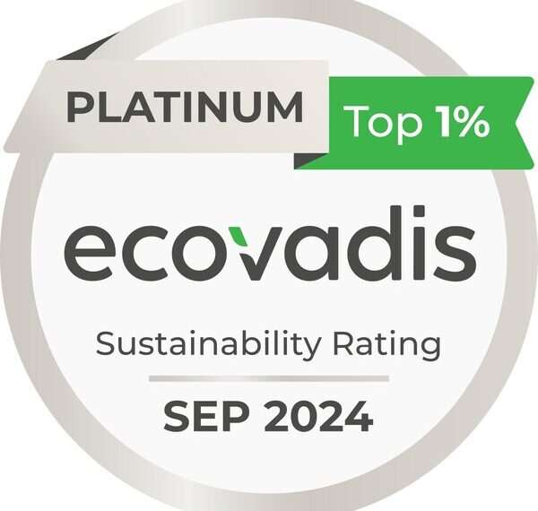 EcoVadis Platinum Sustainability Rating