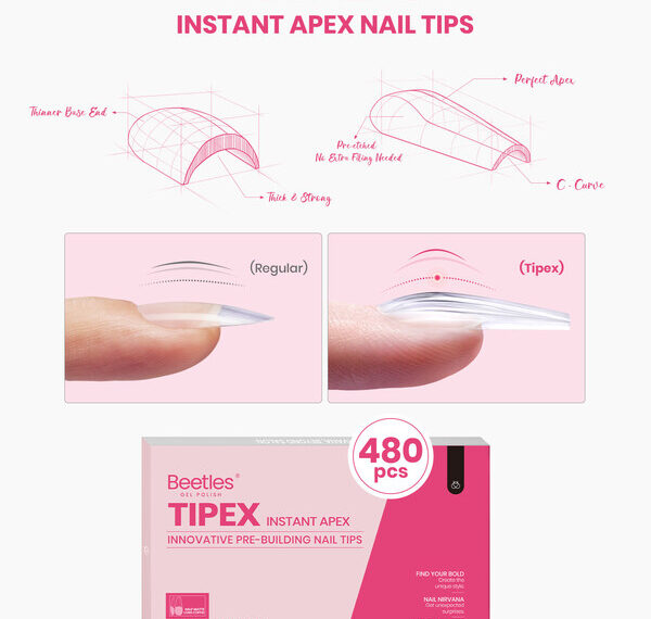 New Breakthrough in Nail Design: Beetles Launches TIPEX Instant Apex Nail Tips