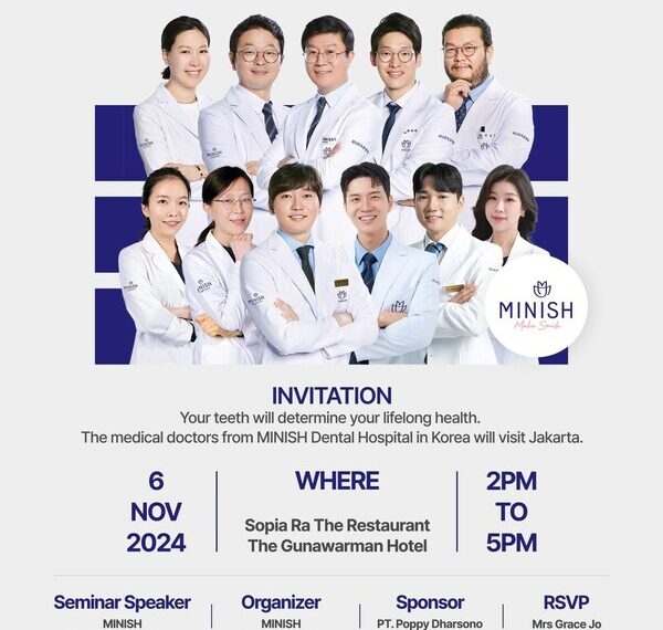 The Minish Dental Hospital Korea, which provides high quality dental treatment called MINISH, will hold its first seminar in Jakarta, Indonesia.