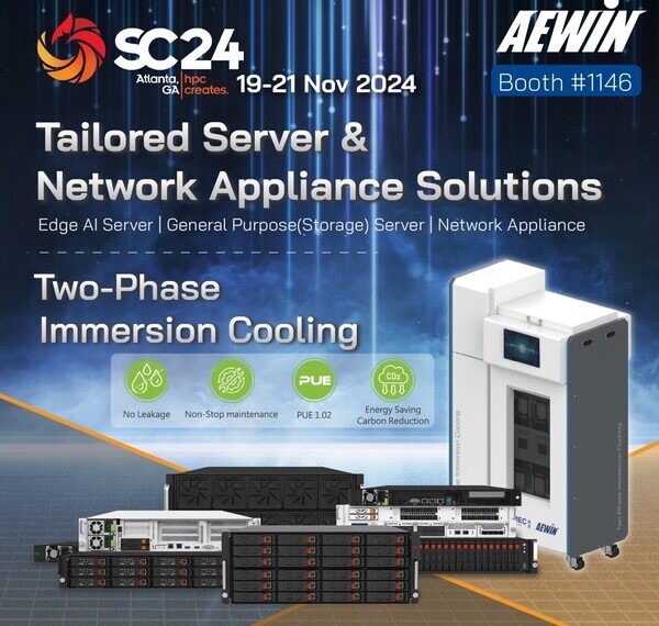 AEWIN Presents Tailored Server & Network Appliance Solutions at SC24