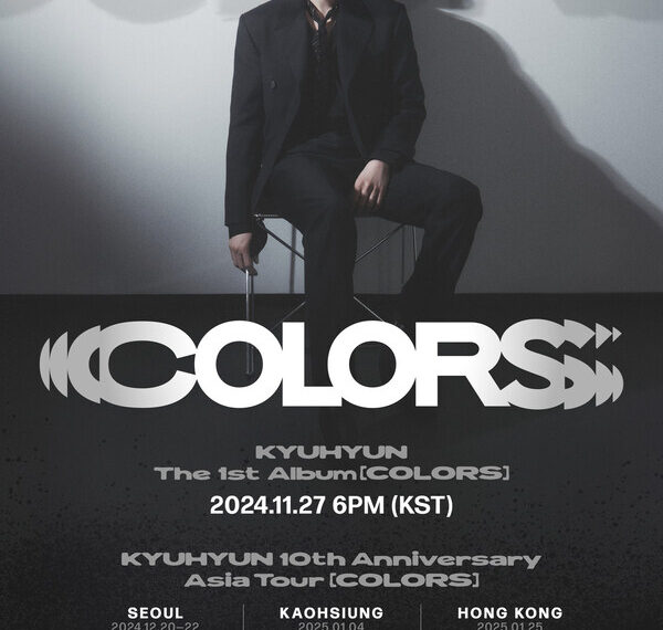 Poster for Kyuhyun's "COLORS" Asia tour