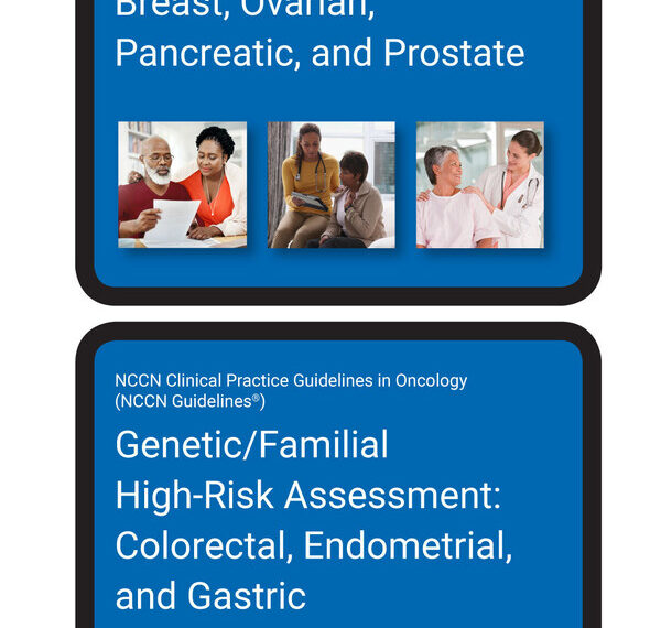 NCCN announces publication of the expanded NCCN Clinical Practice Guidelines in Oncology (NCCN Guidelines®) for Genetic/Familial High-Risk Assessment: Breast, Ovarian, Pancreatic, and Prostate. This closely follows the recent publication of the expanded NCCN Guidelines® for Genetic/Familial High-Risk Assessment: Colorectal, Endometrial, and Gastric. Available at NCCN.org.