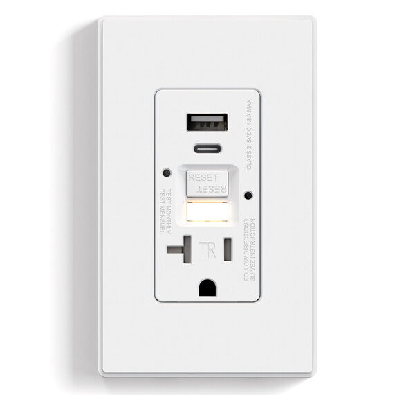 ELEGRP Introduces 3-in-1 GFCI Receptacles, a Combo of GFCI Protection, USB Ports and a Sensor-controlled Night Light!