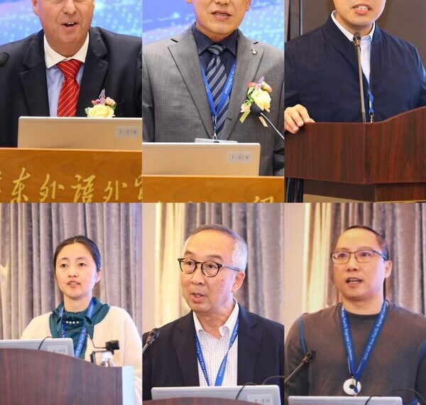 Lingnan University leading the 2024 Academy of International Business Asia Pacific Regional Conference. (First row, from left: Prof Bradley R.  Barnes; Prof Cui Geng; Prof Sebastian Chung Yu-ho. Second row, from left: Prof Xu Lihe, Professor and Associate Dean, Institute of Studies for the Greater Bay Area, Guangdong University of Foreign Studies, China; Prof Lui Tai-lok, Professor of The Education University of Hong Kong, Mr Lie Xiaoming, CEO of Zowoyoo)